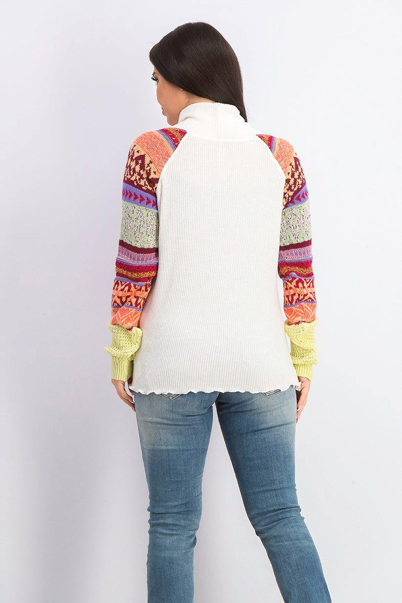 Free People Women's Prism Sweater Ivory White Size Small