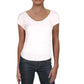 Free People Women's Ruched Heather Short Sleeve Crew Neck T-Shirt Top Pink Size Medium