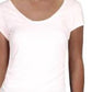 Free People Women's Ruched Heather Short Sleeve Crew Neck T-Shirt Top Pink Size Medium