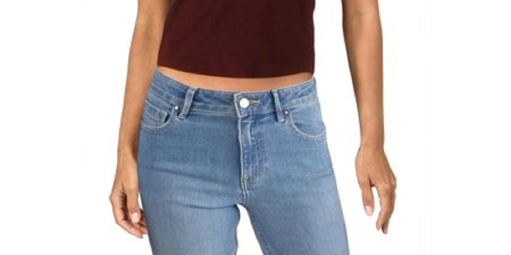 Lucky Brand Women's Halter Crop Cami Dark Red Size Small