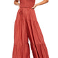Free PeopleWomen's Little Of Your Love Wide Leg Jumpsuit Red Size Small
