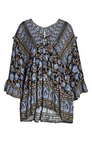 Free PeopleWomen's Moonlight Dance Printed Black Size Medium