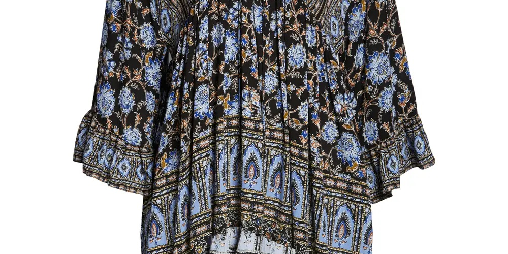 Free PeopleWomen's Moonlight Dance Printed Black Size Medium