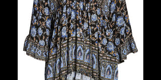 Free PeopleWomen's Moonlight Dance Printed Black Size Medium