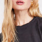 Free People Women's Latte Tee Black Size Large