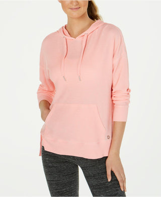 Calvin Klein Women's Performance High-Low Hoodie Orange Size Small