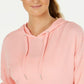 Calvin Klein Women's Performance High-Low Hoodie Orange Size Small