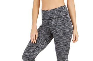 Calvin Klein Women's Cold Gear Fleece Lined High Waist Leggings Grey Size Large