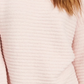 Pink Rose Juniors' Ribbed Sweater Pink Size Small