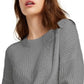 Pink Rose Juniors' Chenille Sweater Gray Size Large