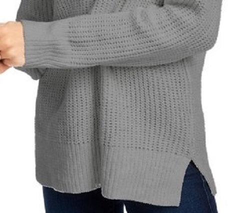 Pink Rose Juniors' Chenille Sweater Gray Size Large