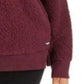 Calvin Klein Women's Performance Plus Size Embroidered Sherpa Sweatshirt Red Size 3X