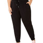 Calvin Klein Women's Heather Pants Black Size 3X