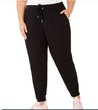 Calvin Klein Women's Heather Pants Black Size 3X