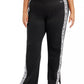Calvin Klein Women's Performance Plus Size Logo-Tape Active Jogger Pants Black Size 3X