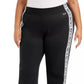 Calvin Klein Women's Performance Plus Size Logo-Tape Active Jogger Pants Black Size 3X