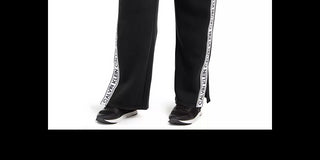 Calvin Klein Women's Performance Plus Size Logo-Tape Active Jogger Pants Black Size 3X