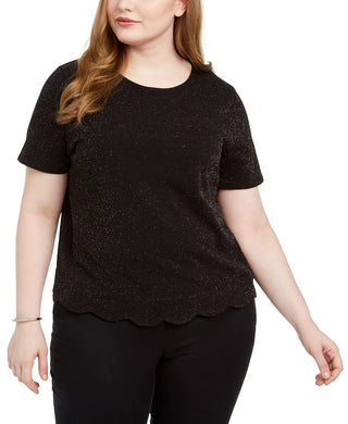 Monteau Women's Trendy Plus Size Top Charcoal Size 3X