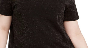 Monteau Women's Trendy Plus Size Top Charcoal Size 3X