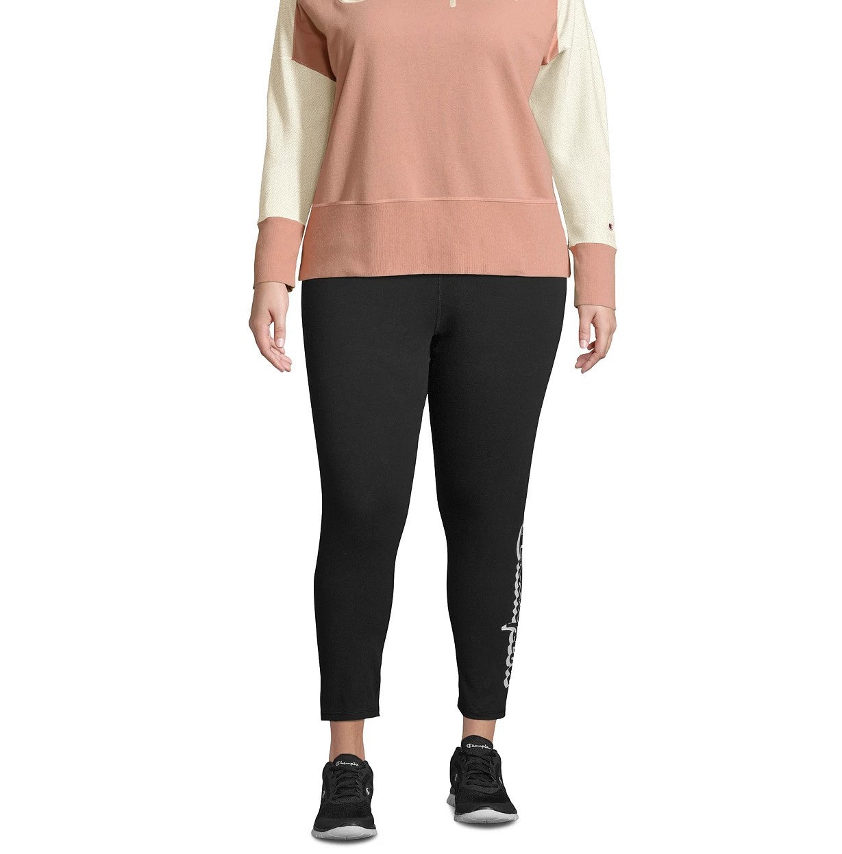 Champion Women's Plus Activewear Fitness Sweatshirt Pink Size 1X