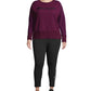 Champion Women's Plus Activewear Fitness Sweatshirt Purple Size 1X