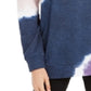 Ultra Flirt Juniors' Tie-Dye Tunic Sweatshirt Dark Blue Size X-Small