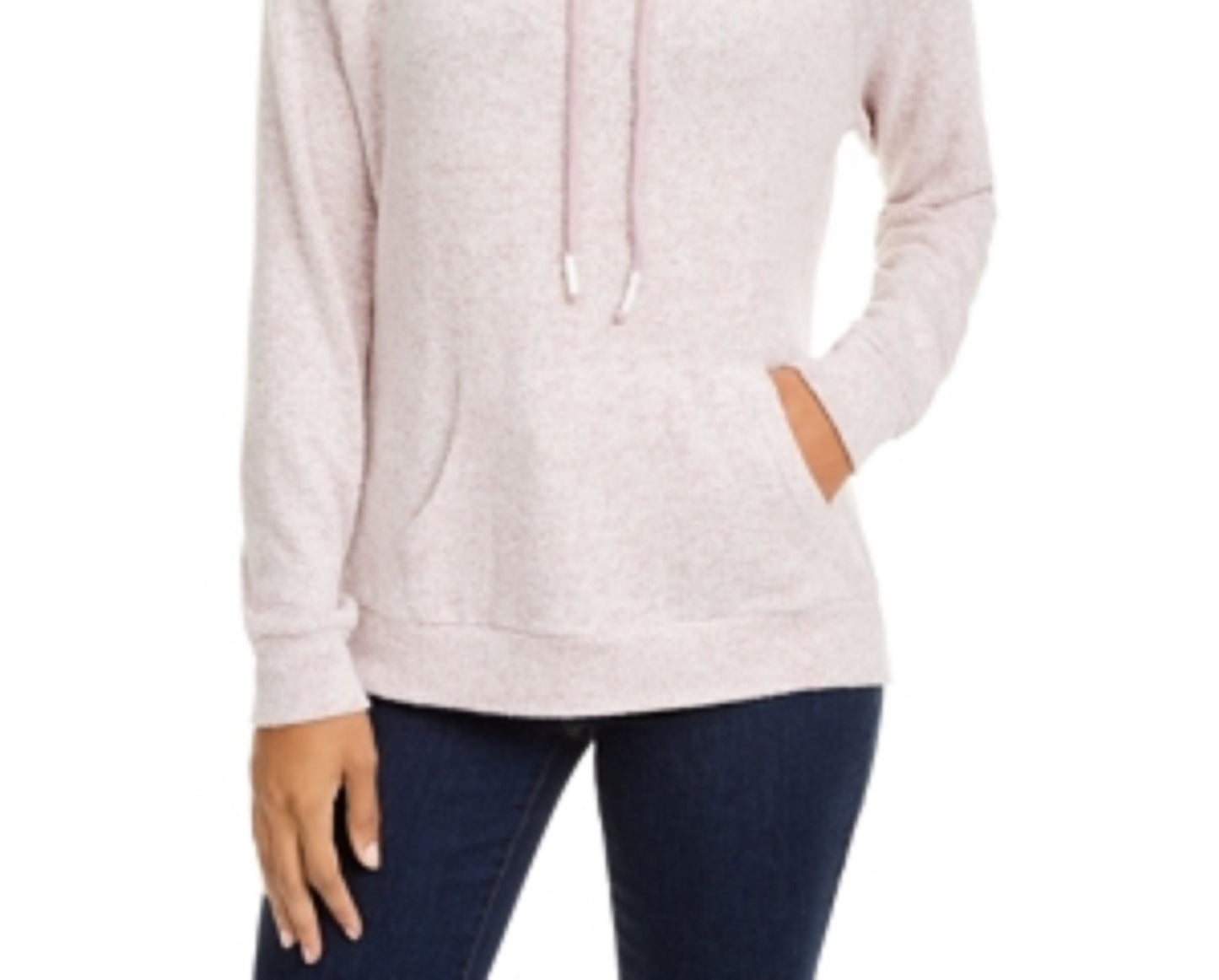 Ultra Flirt Juniors' Sherpa Lined Funnel Neck Sweatshirt Purple Size Extra Large