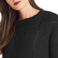 Rachel Roy Women's Textured Sweater Black Size X-Large