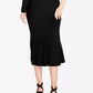 Rachel Roy Women's Jacquard Midi Skirt Black Size X-Small