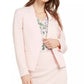 Calvin Klein Women's Textured Asymmetrical Blazer Dark Pink Size 4