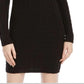 Kit & Sky Women's Cable Knit Sweater Dress Black Size Large
