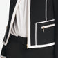 Calvin Klein Women's Piped-Trim Jacket Charcoal Size 16