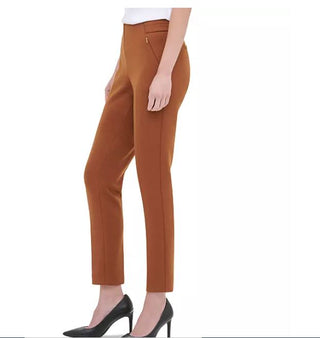 Calvin Klein Women's Pull On Ankle Pants Brown Size 14
