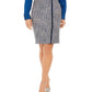 Calvin Klein Women's Tweed Pencil Skirt Blue Size 6