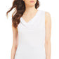 Calvin Klein Women's Cowl-Neck Top White Size Large