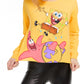Nickelodeon Junior's Long Sleeve Spongebob Graphic T-Shirt Gold Size Large