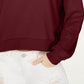 Crave Fame Juniors' Waffle-Knit Quarter-Zip Top Brown Size Small