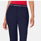 Tommy Hilfiger Women's Ribbon-Trim Ankle Pants Navy Size 16