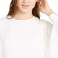 Q & A Women's Volume Sleeve Blouse White Size Small
