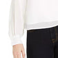 Q & A Women's Volume Sleeve Blouse White Size Small