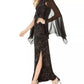 Connected Women's Embellished Flocked Chiffon Gown Silver Size 16