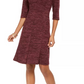 Connected Women's Round Neck A Line Dress Purple Size 10