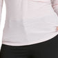 DKNY Women's Textured Surplice Neck Top Pink Size X-Large
