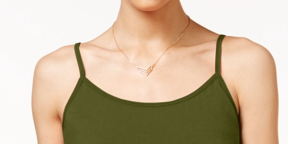 Planet Gold Junior's Cami Green Size Medium