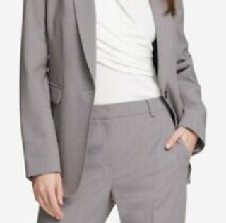DKNY Women's One-Button Blazer Gray Size 4
