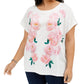 Tommy Hilfiger Women's Floral Print T Shirt White Size 3X