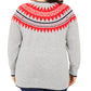 Tommy Hilfiger Women's Plus Wool Blend Ribbed Trim Pullover Sweater Gray Size 2X