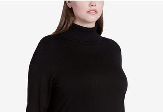Calvin Klein Women's Turtleneck Sweater Black Size 3X