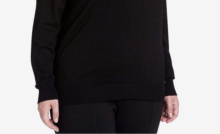 Calvin Klein Women's Turtleneck Sweater Black Size 3X