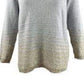 Calvin Klein Women's Plus Size Metallic-Striped V-Neck Sweater Gray Size 3X